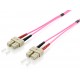 Equip 255521 cable de fibra optica 1 m SC OM4 Violeta - 4015867178713